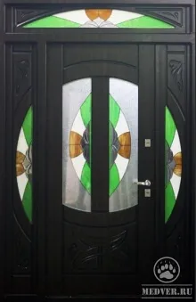Декоративная витражная дверь-72